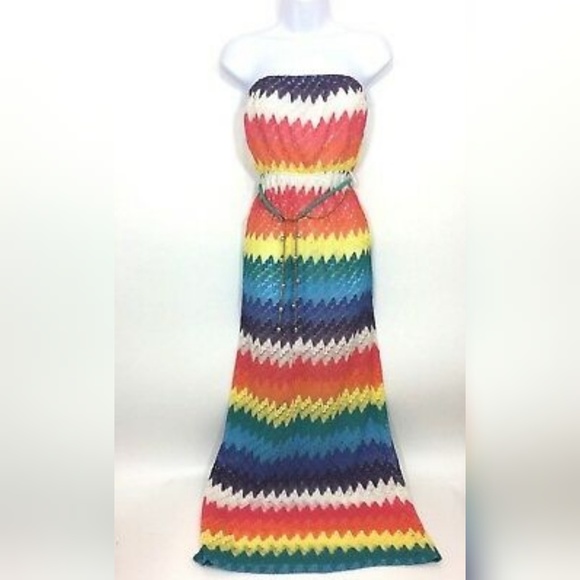 Rainbow Maxi Dress - Picture 1 of 5